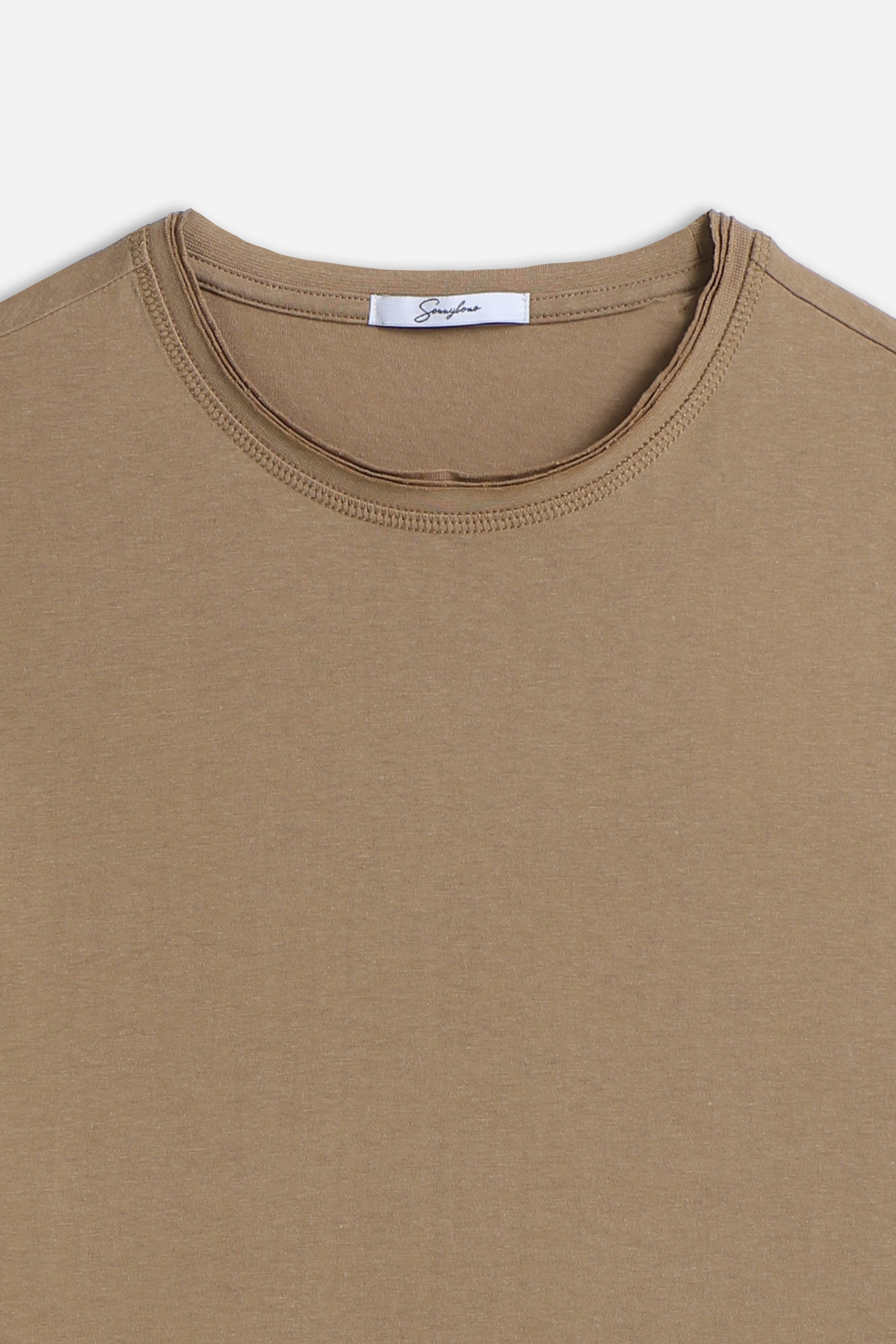 T-SHIRT GIROCOLLO BASIC FANGO