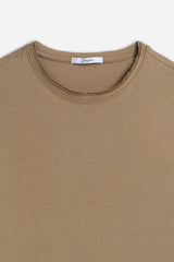 T-SHIRT GIROCOLLO BASIC FANGO