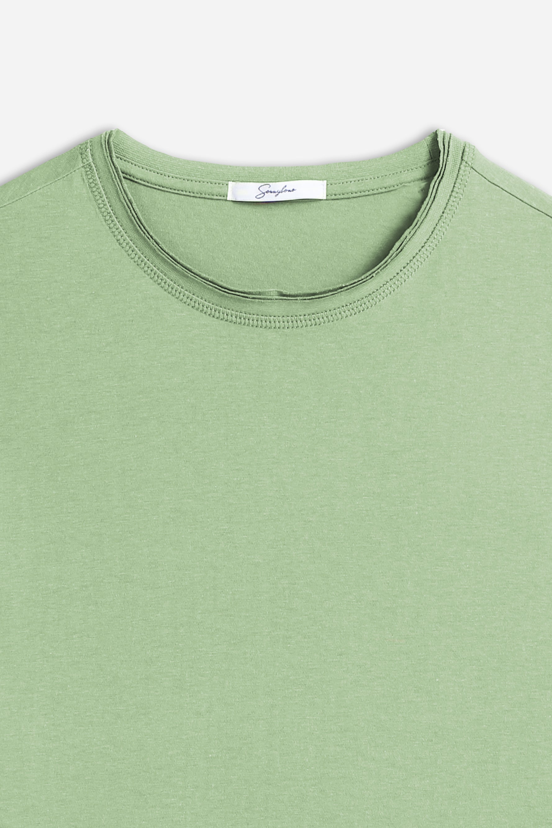T-SHIRT GIROCOLLO BASIC SALVIA