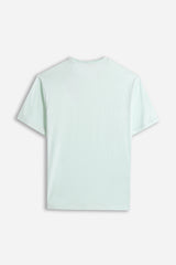 T-SHIRT GIROCOLLO BASIC VERDE ACQUA