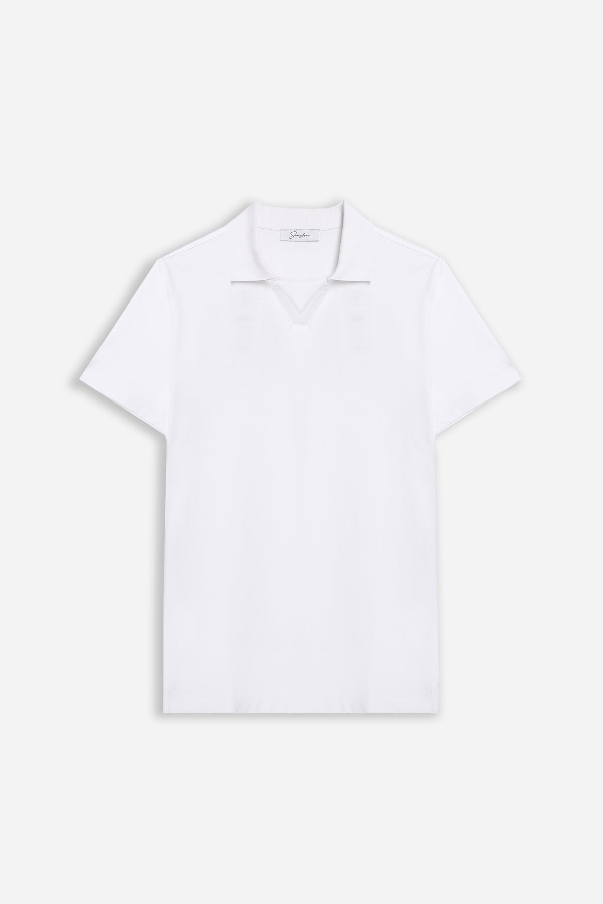 POLO COLLO DERBY IN COSTINA BIANCO - Sonnybono