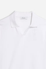 POLO COLLO DERBY IN COSTINA BIANCO - Sonnybono