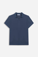 POLO COLLO DERBY IN COSTINA DENIM - Sonnybono