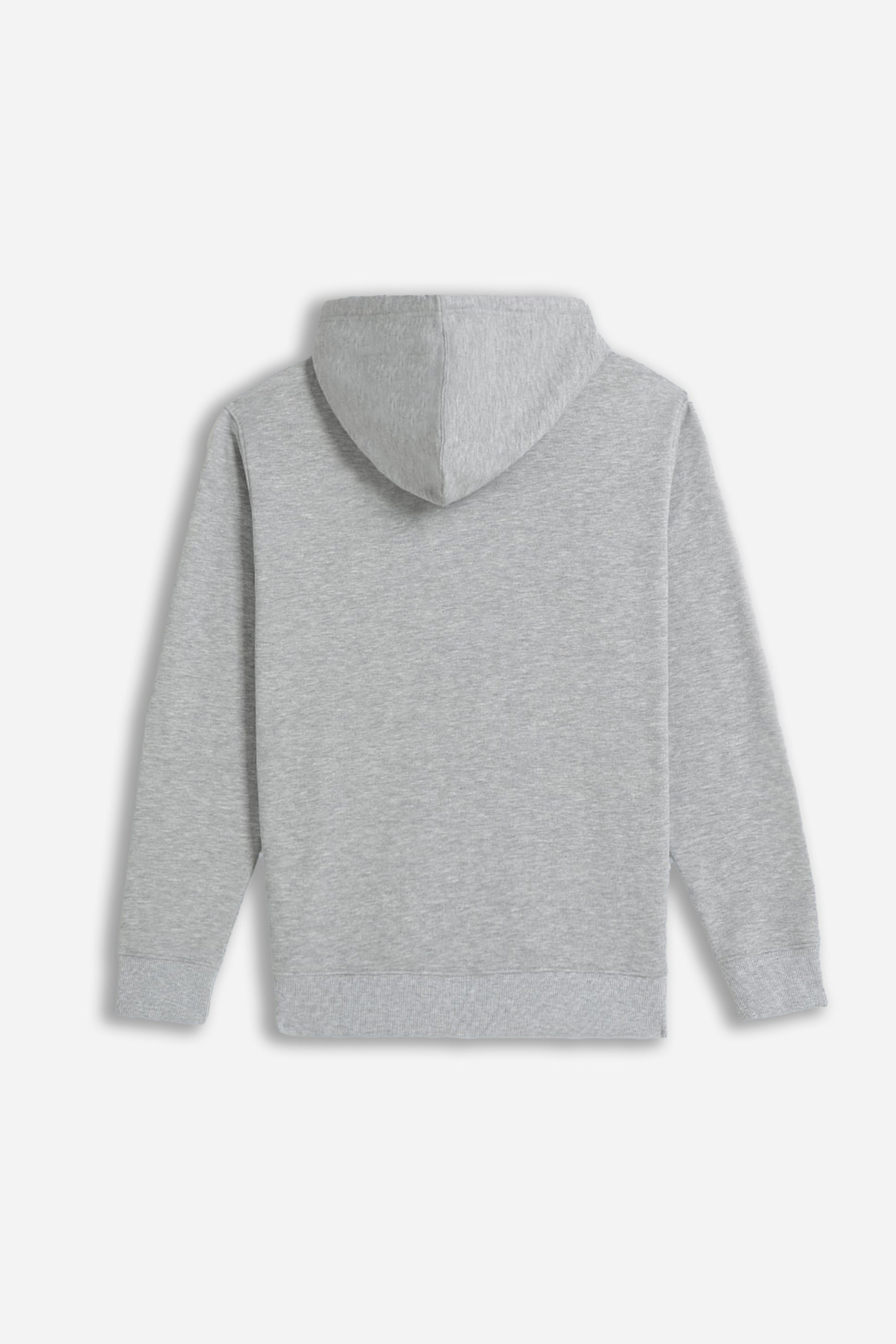 FELPA FULL ZIP CON CAPPUCCIO BASIC CHIARO CHIARO