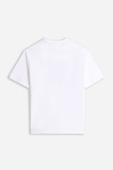 T-SHIRT GIROCOLLO CON STAMPA NERO