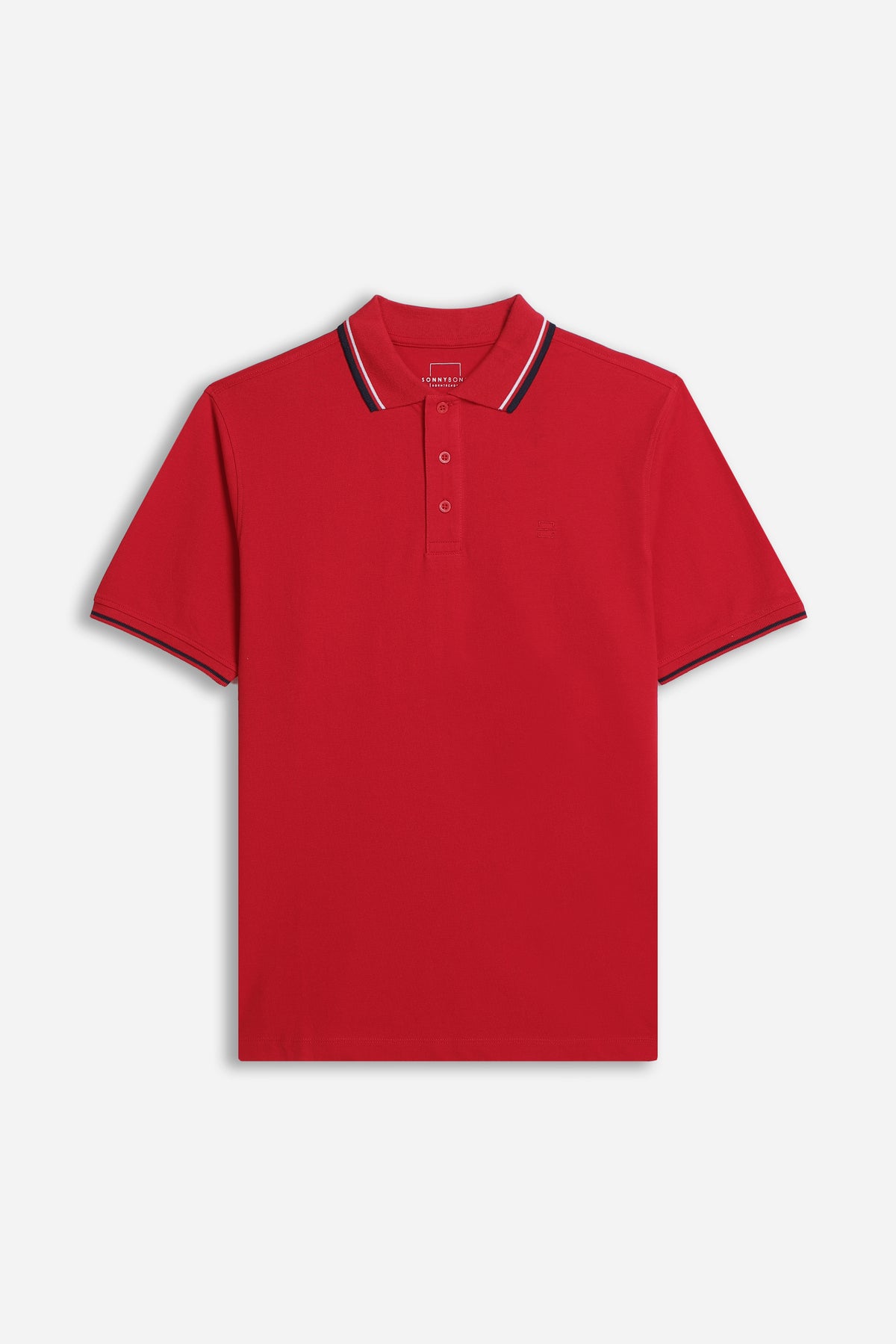 POLO IN PIQUET BASIC ROSSO