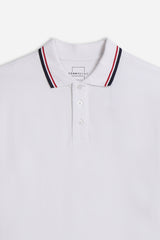 POLO IN PIQUET BASIC BIANCO