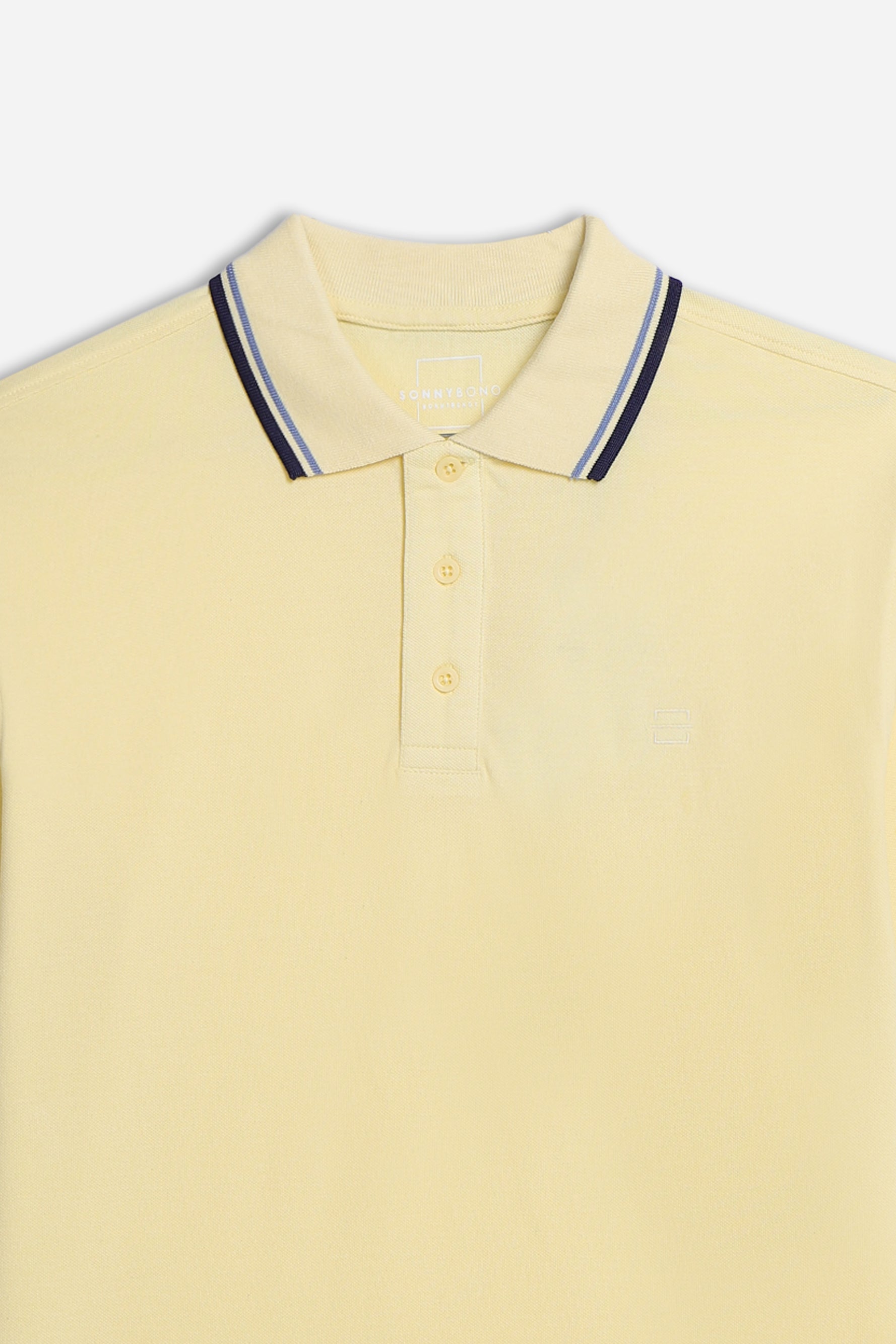 POLO IN PIQUET BASIC GIALLO CHIARO