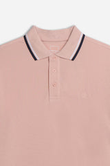 POLO IN PIQUET BASIC ROSA PESCO