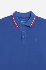 POLO IN PIQUET BASIC ROYAL