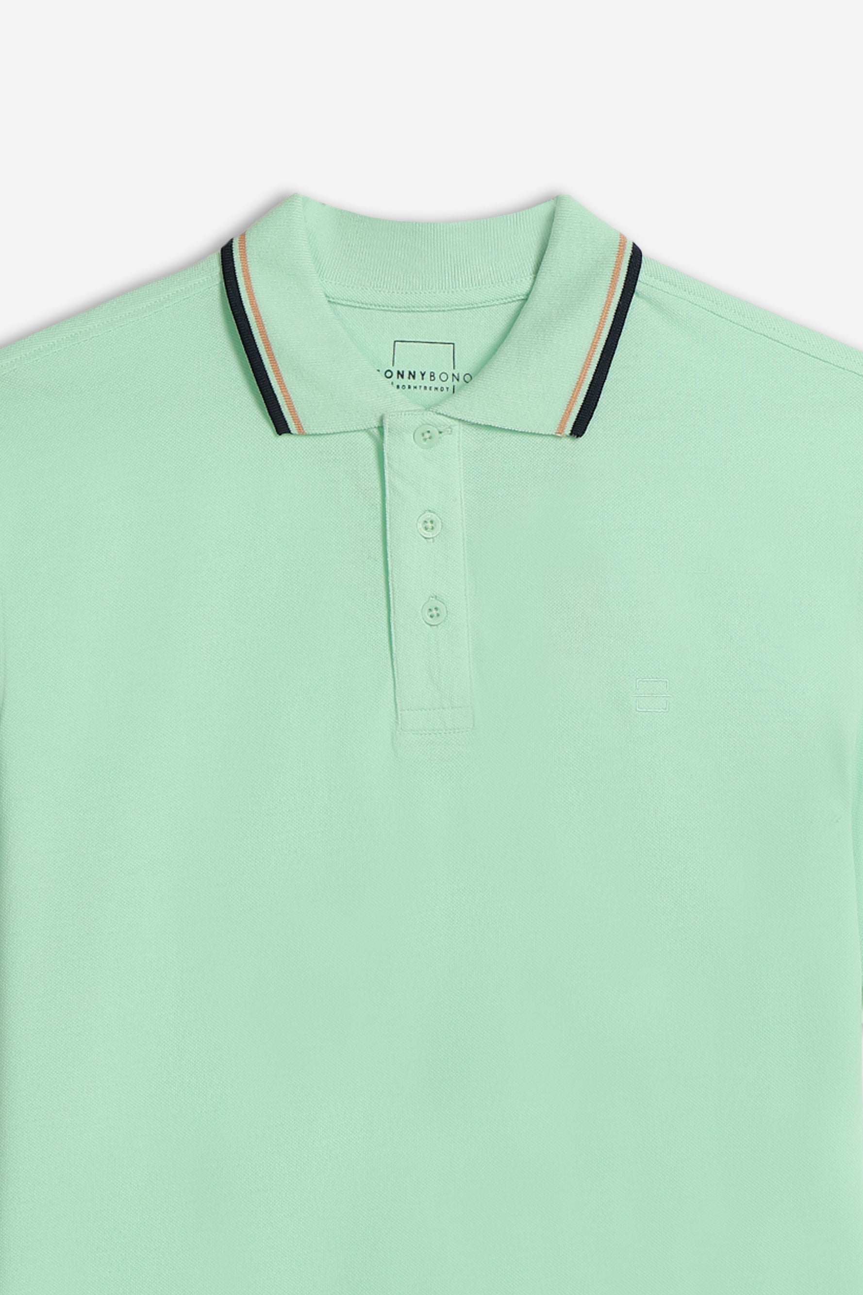 POLO IN PIQUET BASIC VERDE ACQUA