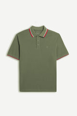 POLO IN PIQUET BASIC VERDE MILITARE