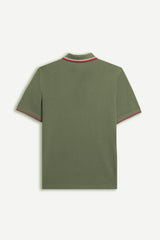 POLO IN PIQUET BASIC VERDE MILITARE