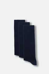SCATOLA CALZINI TINTA UNITA BLEU