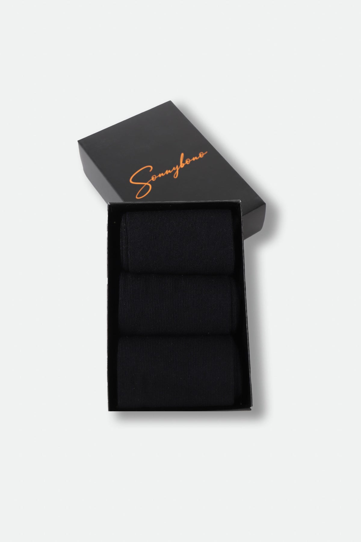 SCATOLA CALZINI TINTA UNITA NERO