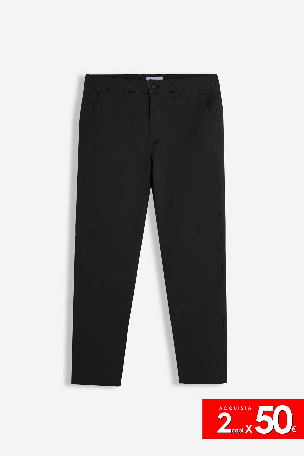 PANTALONE CHINO BASIC NERO