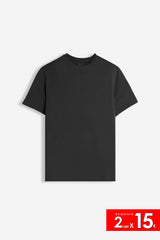 T-SHIRT GIROCOLLO MANICA CORTA NERO