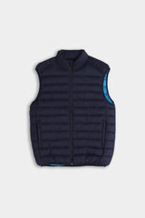 GILET TRAPUNTATO BLEU
