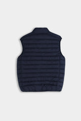GILET TRAPUNTATO BLEU