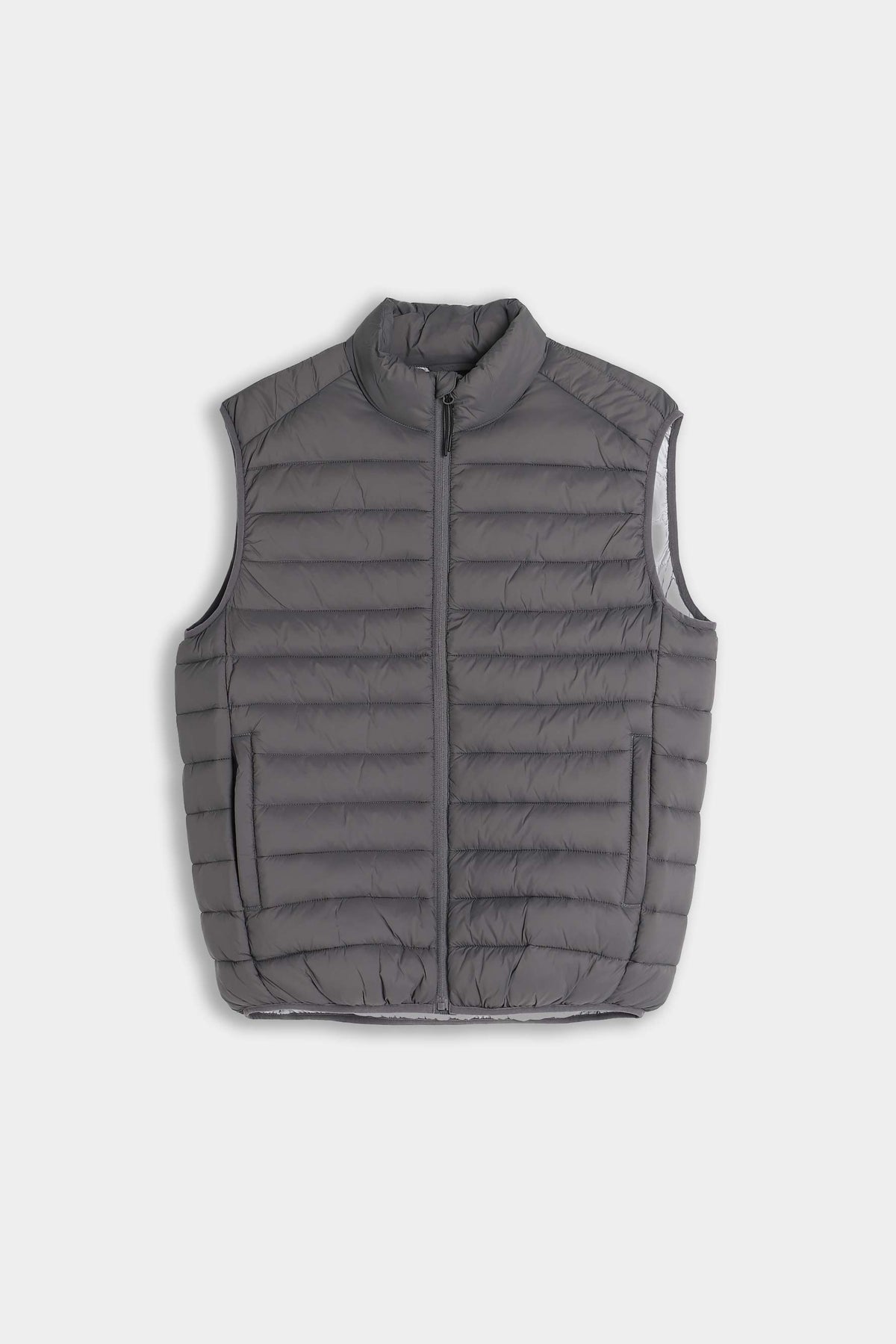 GILET TRAPUNTATO GRIGIO SCURO