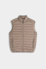 GILET TRAPUNTATO TORTORA