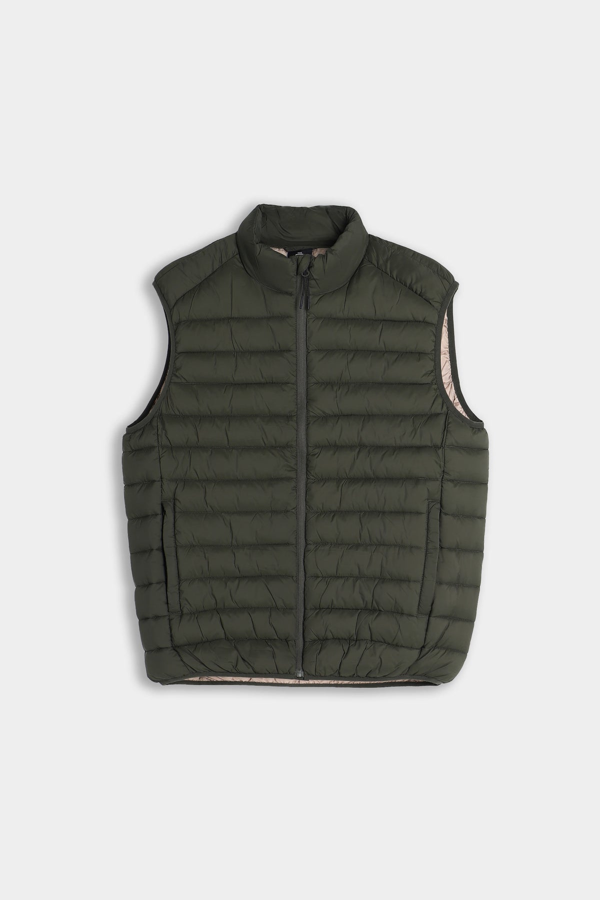 GILET TRAPUNTATO VERDE MILITARE