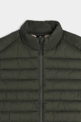 GILET TRAPUNTATO VERDE MILITARE