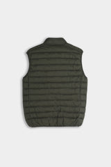 GILET TRAPUNTATO VERDE MILITARE