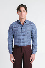 CAMICIA STRETCH STAMPATA F AVION