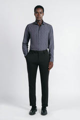 CAMICIA STRETCH STAMPATA F GRIGIO