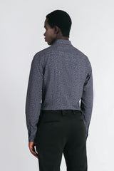 CAMICIA STRETCH STAMPATA F GRIGIO