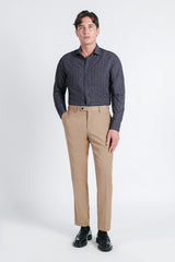 CAMICIA STRETCH STAMPATA F NERO