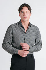 CAMICIA STRETCH STAMPATA F V.MILITARE