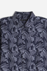 CAMICIA STRETCH FANTASIA F BLU