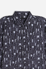 CAMICIA STRETCH FANTASIA F NERO