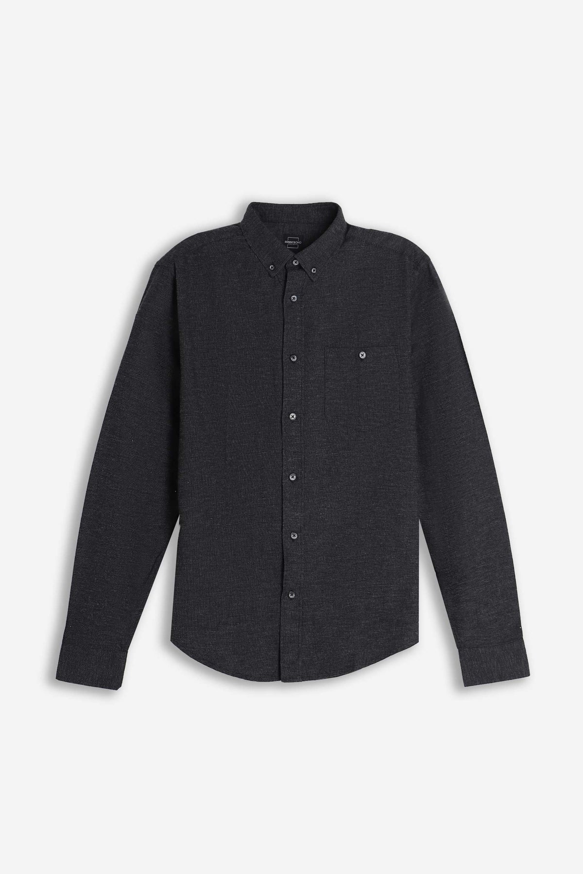 CAMICIA A QUADRI FLANELLA NERO