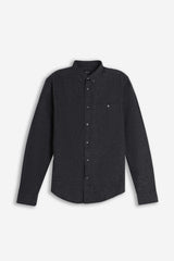 CAMICIA A QUADRI FLANELLA NERO