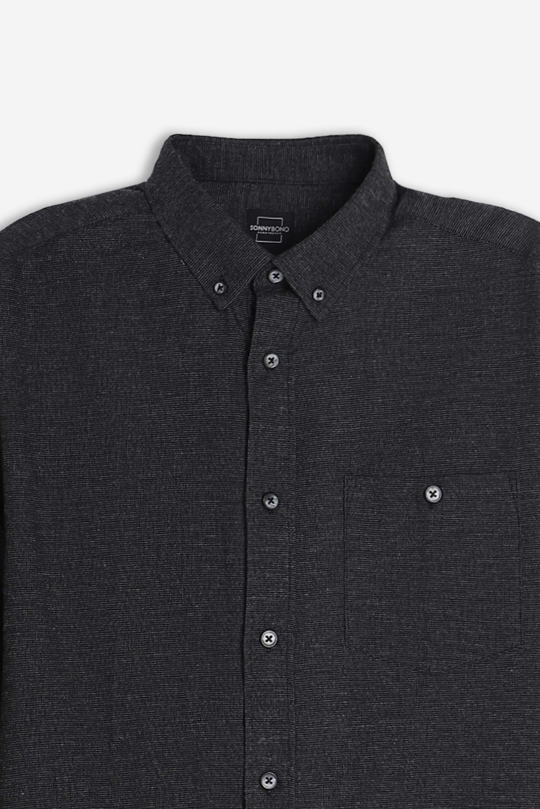 CAMICIA A QUADRI FLANELLA NERO