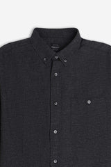 CAMICIA A QUADRI FLANELLA NERO