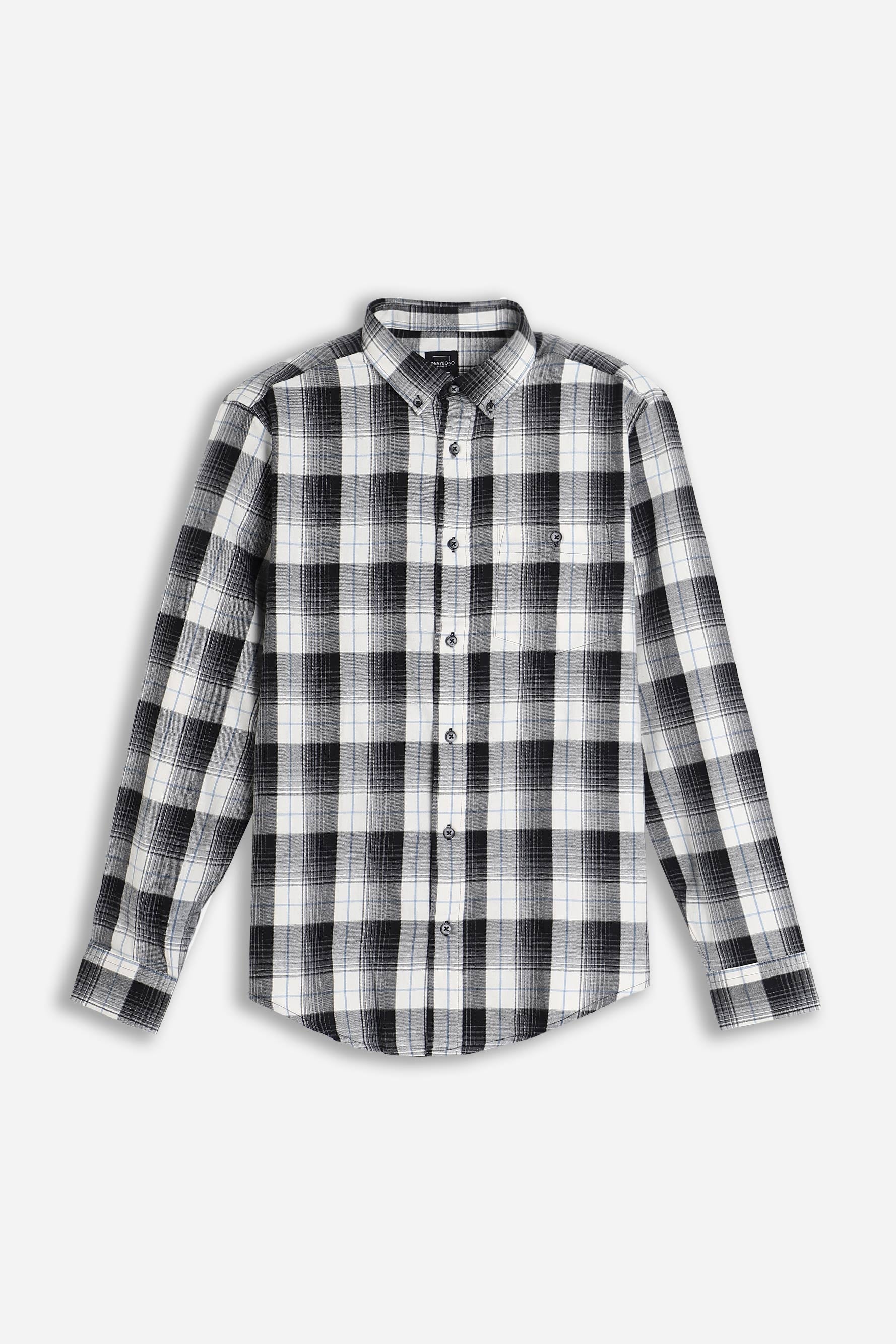CAMICIA A QUADRI FLANELLA F PANNA 