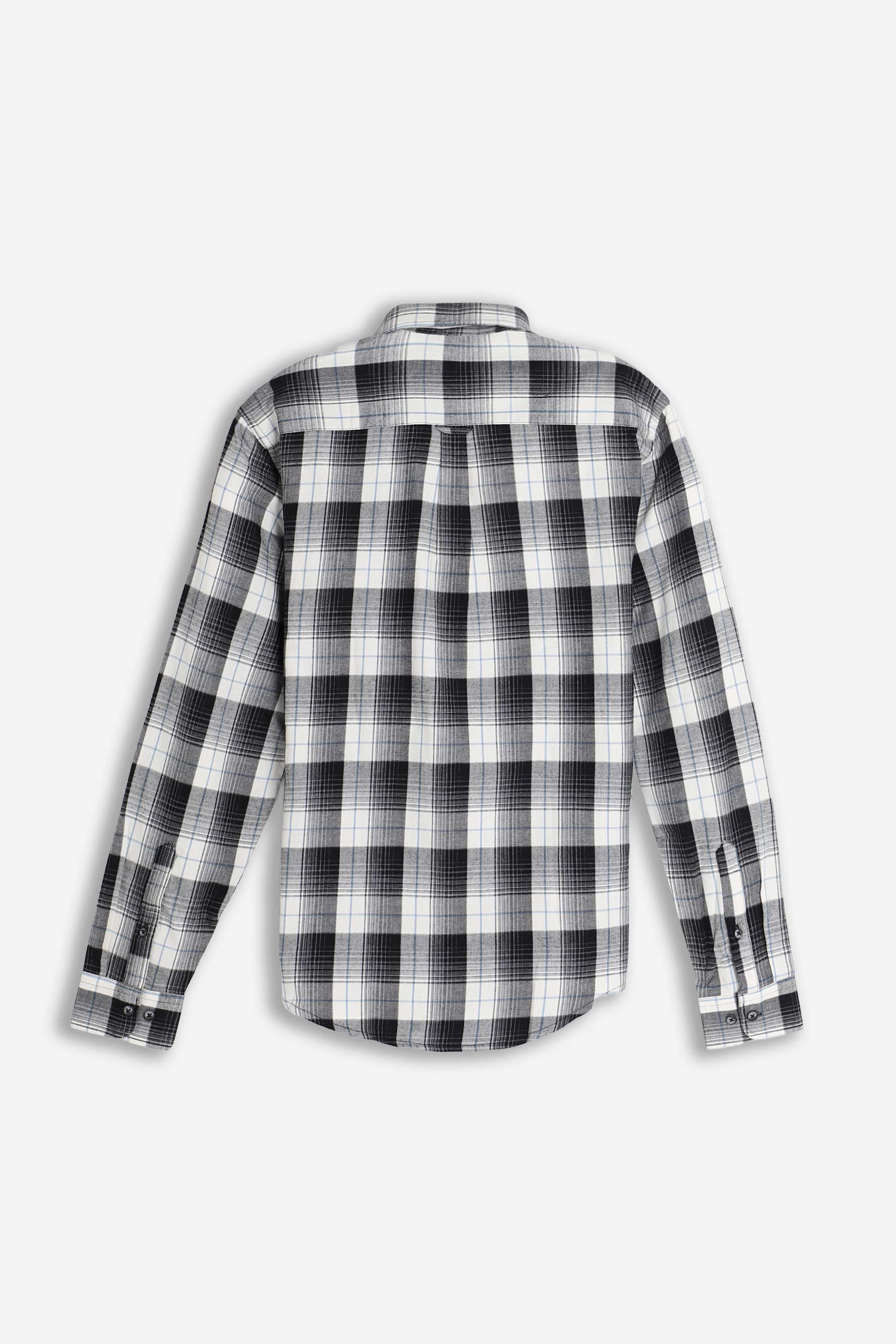 CAMICIA A QUADRI FLANELLA F PANNA 