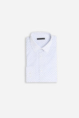 CAMICIA CON STAMPA MICROFANTASIA F BIANCO