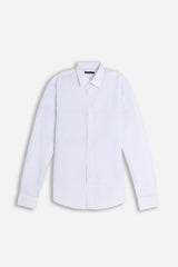 CAMICIA CON STAMPA MICROFANTASIA F BIANCO