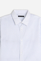 CAMICIA CON STAMPA MICROFANTASIA F BIANCO