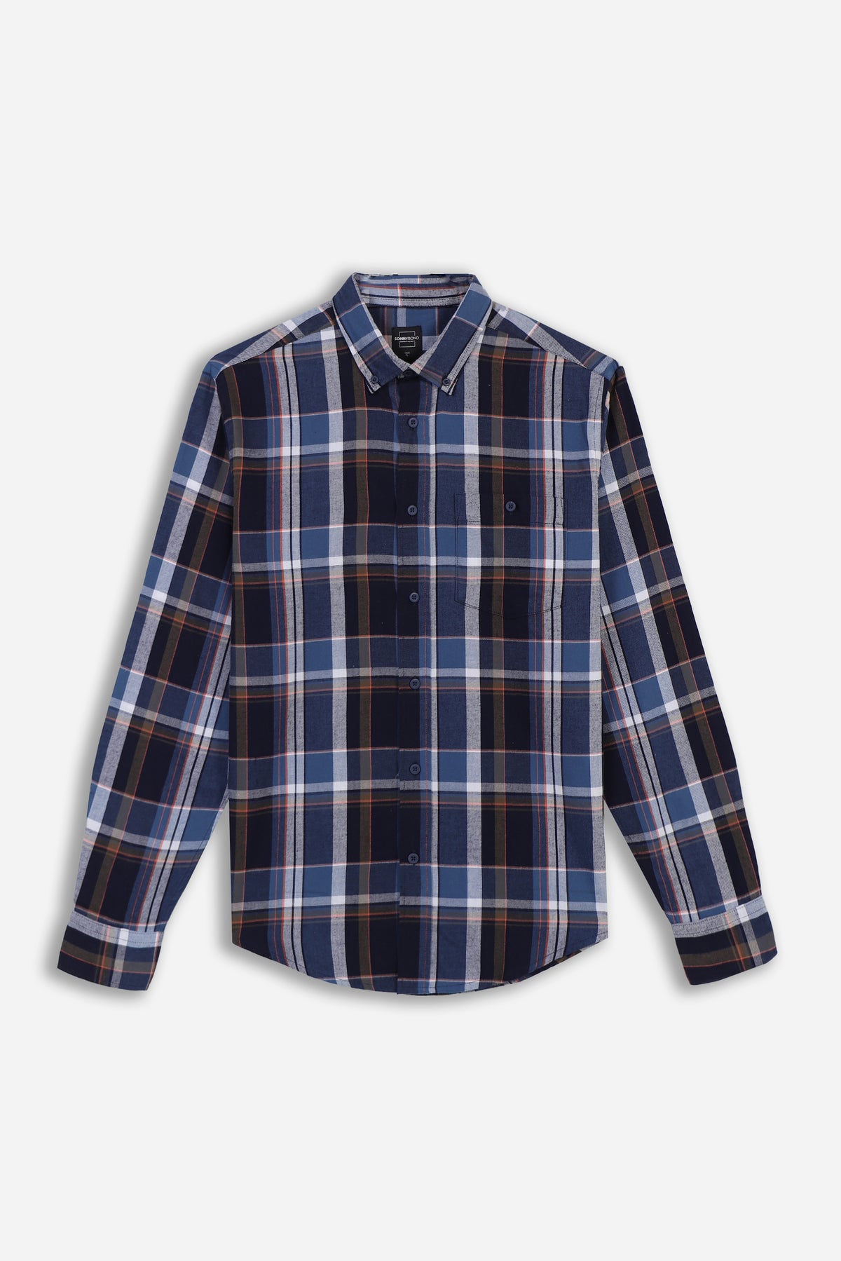 CAMICIA A QUADRI FLANELLA BLUETTE