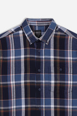 CAMICIA A QUADRI FLANELLA BLUETTE