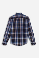 CAMICIA A QUADRI FLANELLA BLUETTE