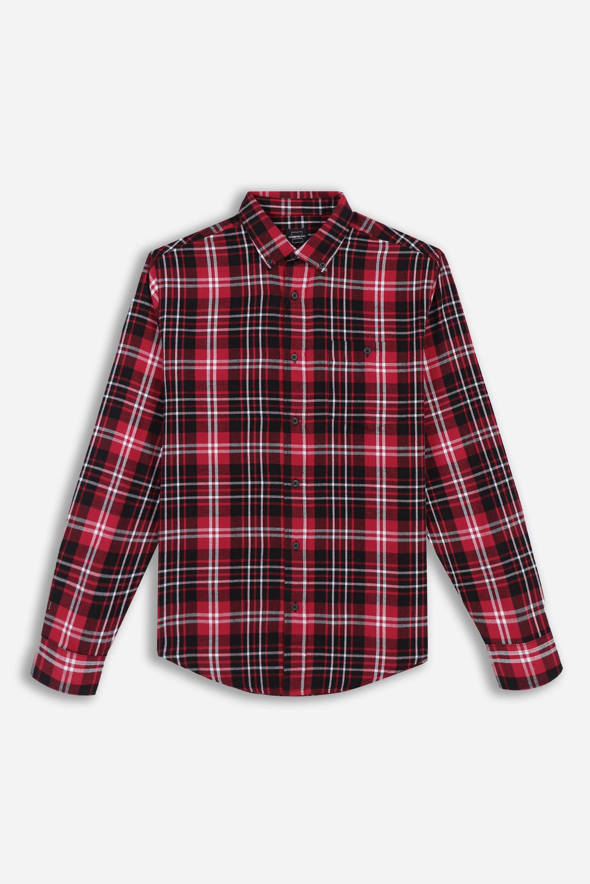 CAMICIA A QUADRI FLANELLA  ROSSO
