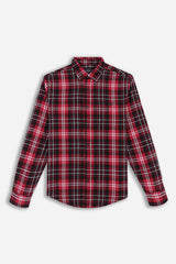 CAMICIA A QUADRI FLANELLA  ROSSO