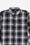 CAMICIA CON QUADRI FLANELLA F NERO